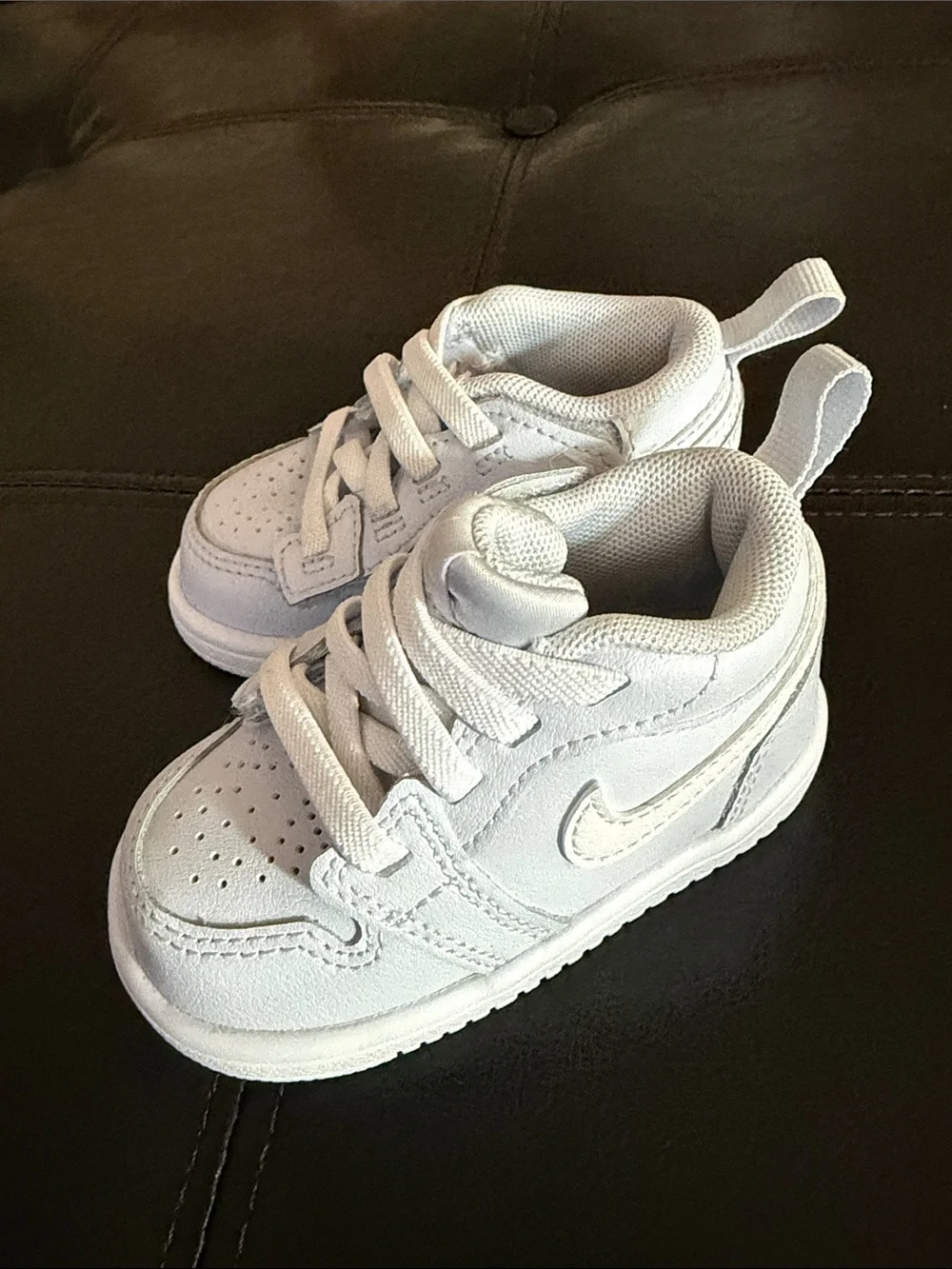 Nike Kids White Low-Top Sneakers